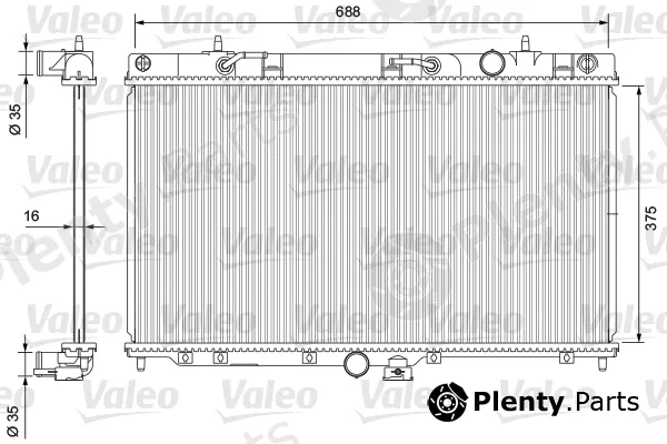 Valeo 235198 — Radiator, engine cooling VALEO CLASSIC