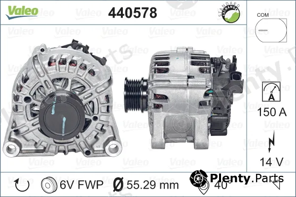 Valeo 440578 — Alternator VALEO RE-GEN REMANUFACTURED