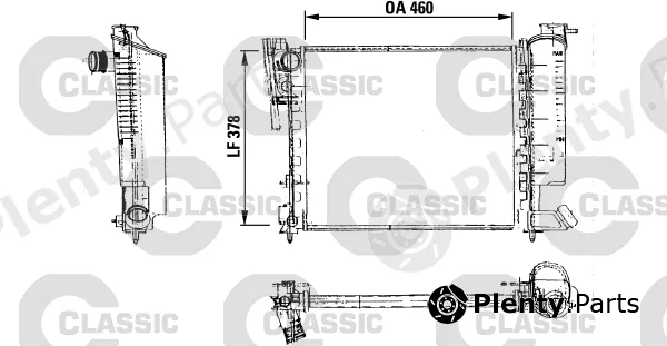 Valeo 316715 — Radiator, engine cooling VALEO CLASSIC