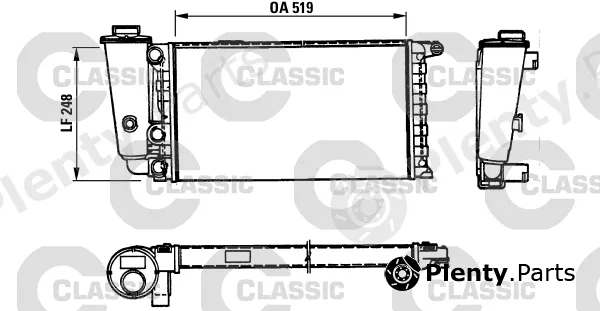 Valeo 316707 — Radiator, engine cooling VALEO CLASSIC