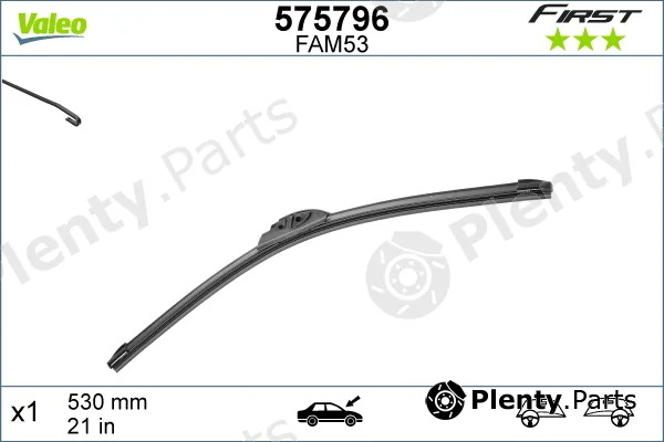 Valeo 575796 — Wiper Blade FIRST FLATBLADE AM