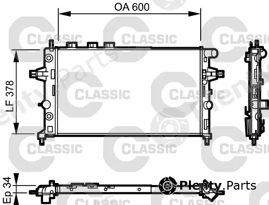 Valeo 232548 — Radiator, engine cooling VALEO CLASSIC