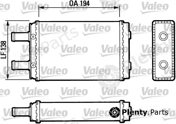 Valeo 883694 — Heat Exchanger, interior heating
