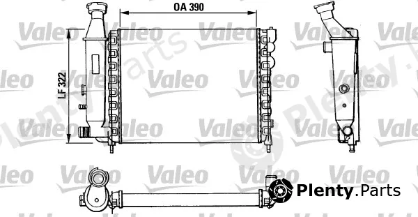 Valeo 883866 — Radiator, engine cooling