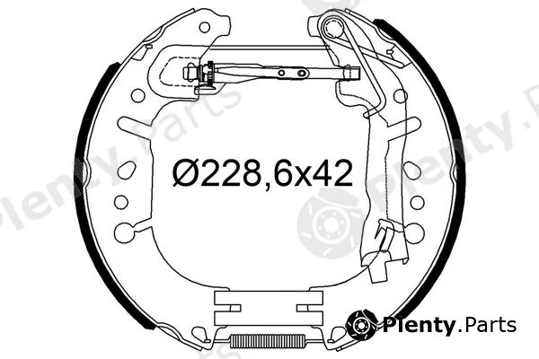 Valeo 554953 — Brake Shoe Set