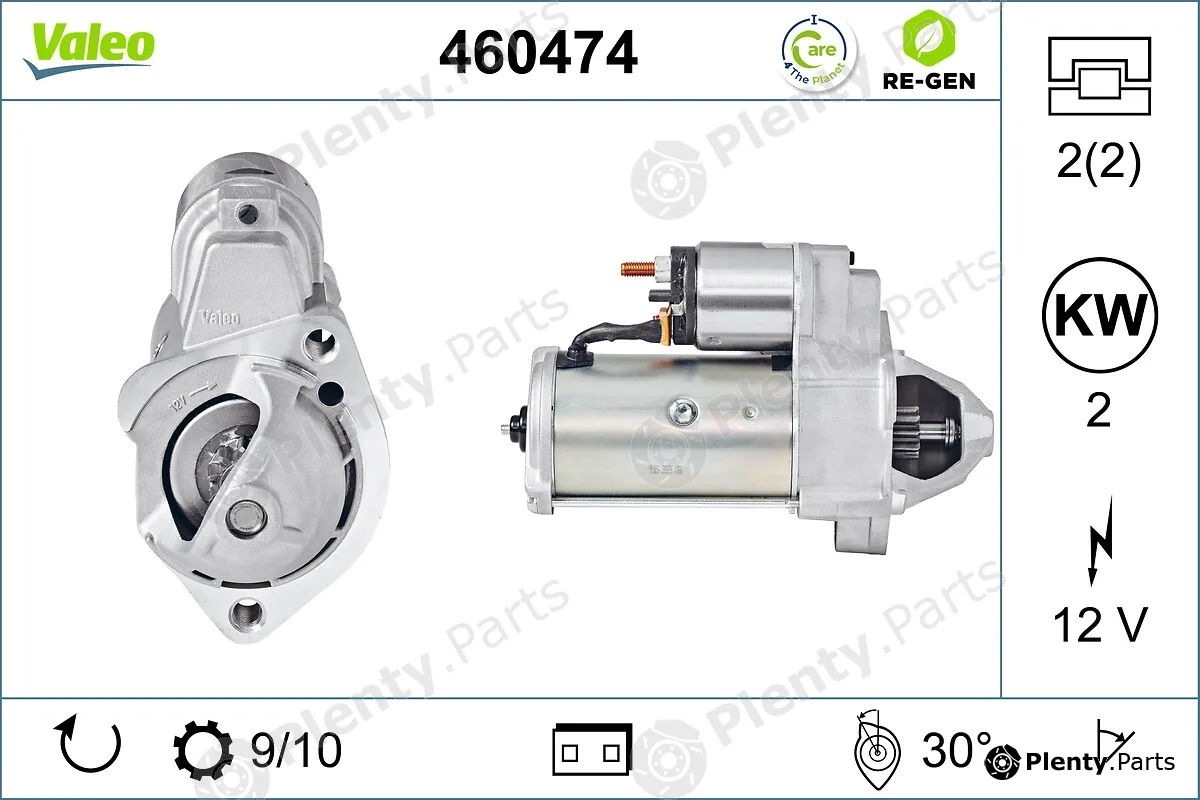 Valeo 460474 — Starter VALEO RE-GEN REMANUFACTURED