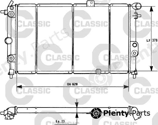 Valeo 231175 — Radiator, engine cooling VALEO CLASSIC