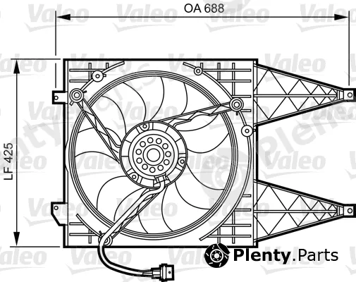 Valeo 696375 — Fan, engine cooling