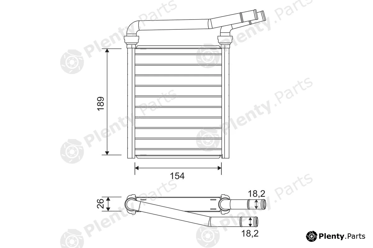 Valeo 811626 — Heat Exchanger, interior heating