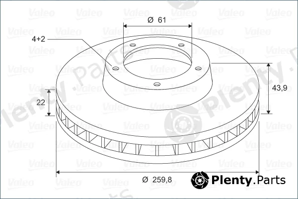 Valeo 297764 — Brake Disc