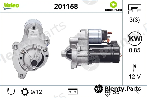 Valeo 201158 — Starter VALEO CORE-FLEX