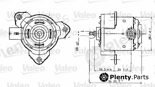 Valeo 698317 — Electric Motor, radiator fan
