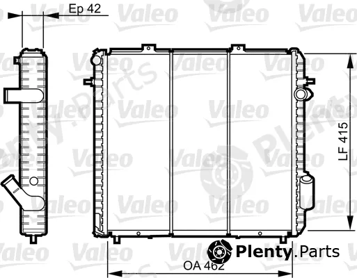 Valeo 730502 — Radiator, engine cooling