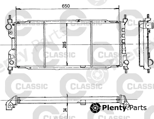 Valeo 231179 — Radiator, engine cooling VALEO CLASSIC