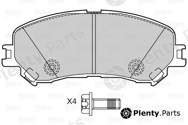 Valeo 601596 — Brake Pad Set, disc brake