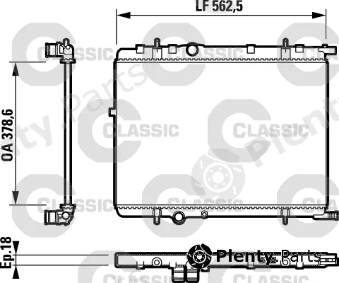 Valeo 232890 — Radiator, engine cooling VALEO CLASSIC