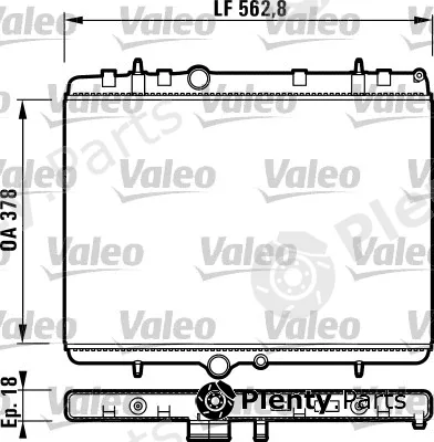 Valeo 732896 — Radiator, engine cooling