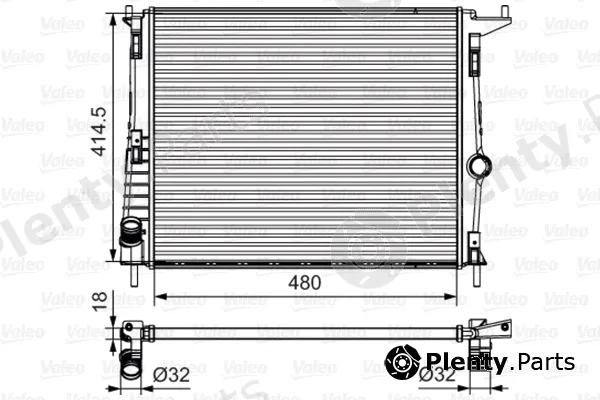 Valeo 700802 — Radiator, engine cooling