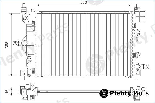 Valeo 701171 — Radiator, engine cooling