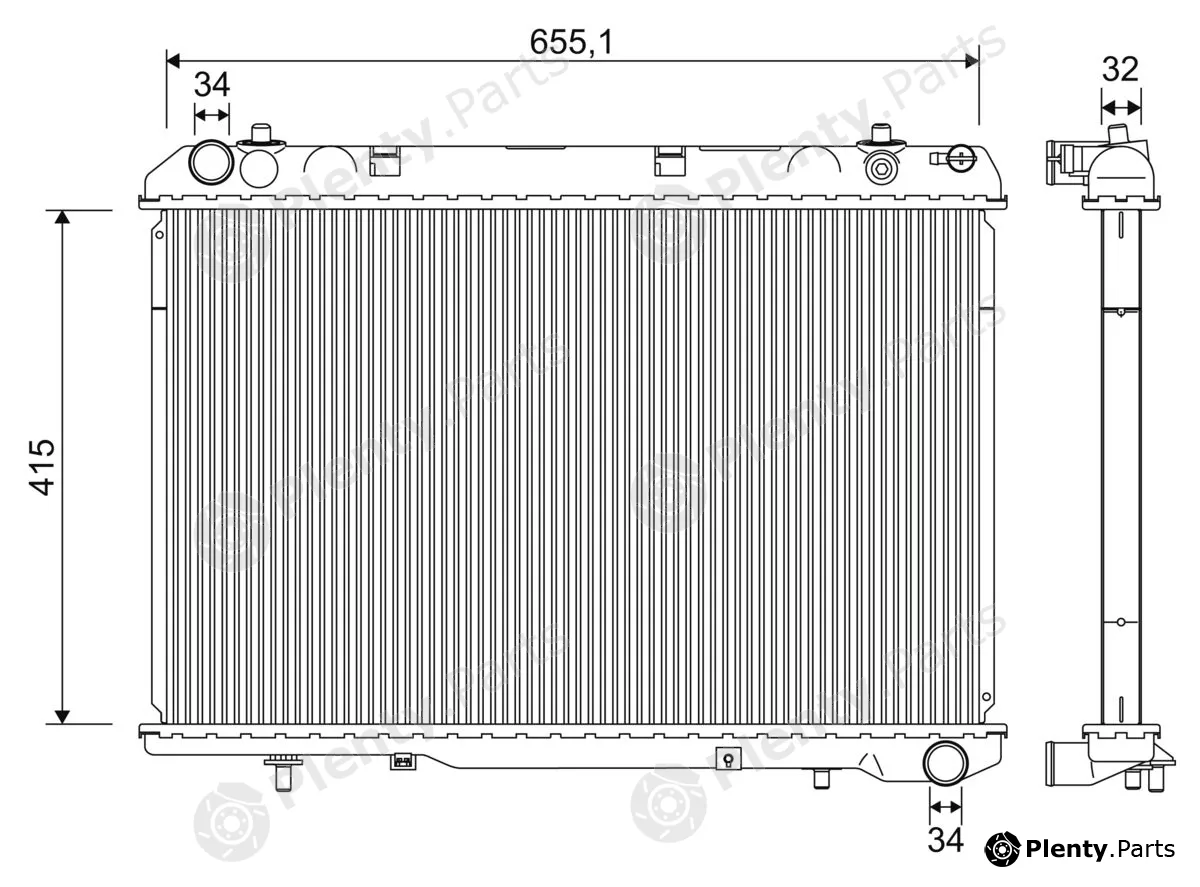 Valeo 701275 — Radiator, engine cooling