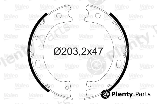Valeo 564058 — Brake Shoe Set, parking brake