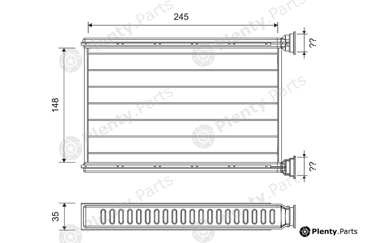 Valeo 812401 — Heat Exchanger, interior heating