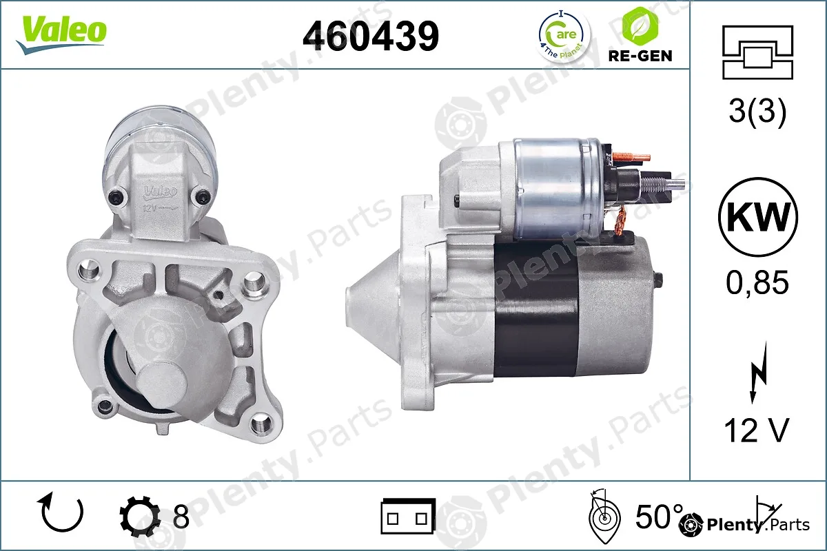 Valeo 460439 — Starter VALEO RE-GEN REMANUFACTURED