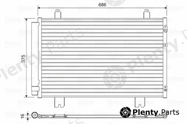 Valeo 814450 — Condenser, air conditioning