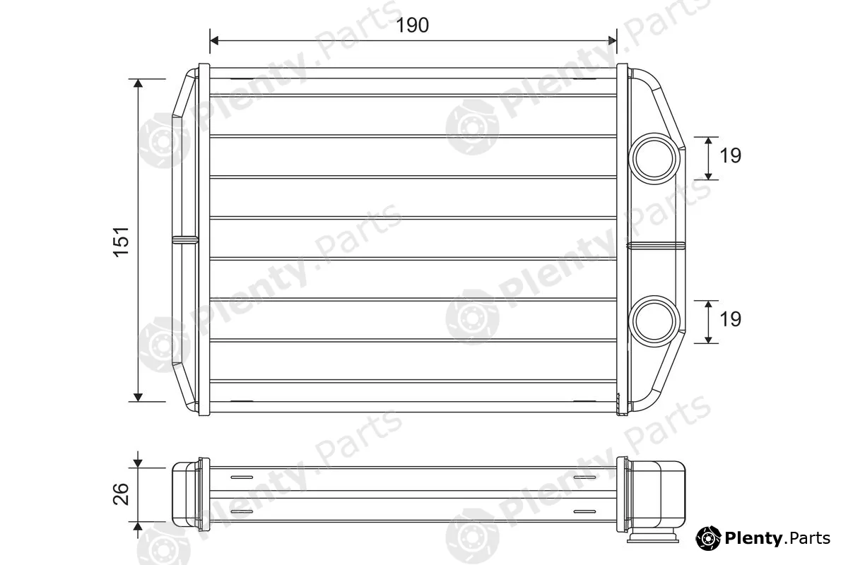 Valeo 811622 — Heat Exchanger, interior heating
