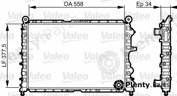 Valeo 731592 — Radiator, engine cooling