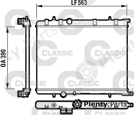 Valeo 232908 — Radiator, engine cooling VALEO CLASSIC