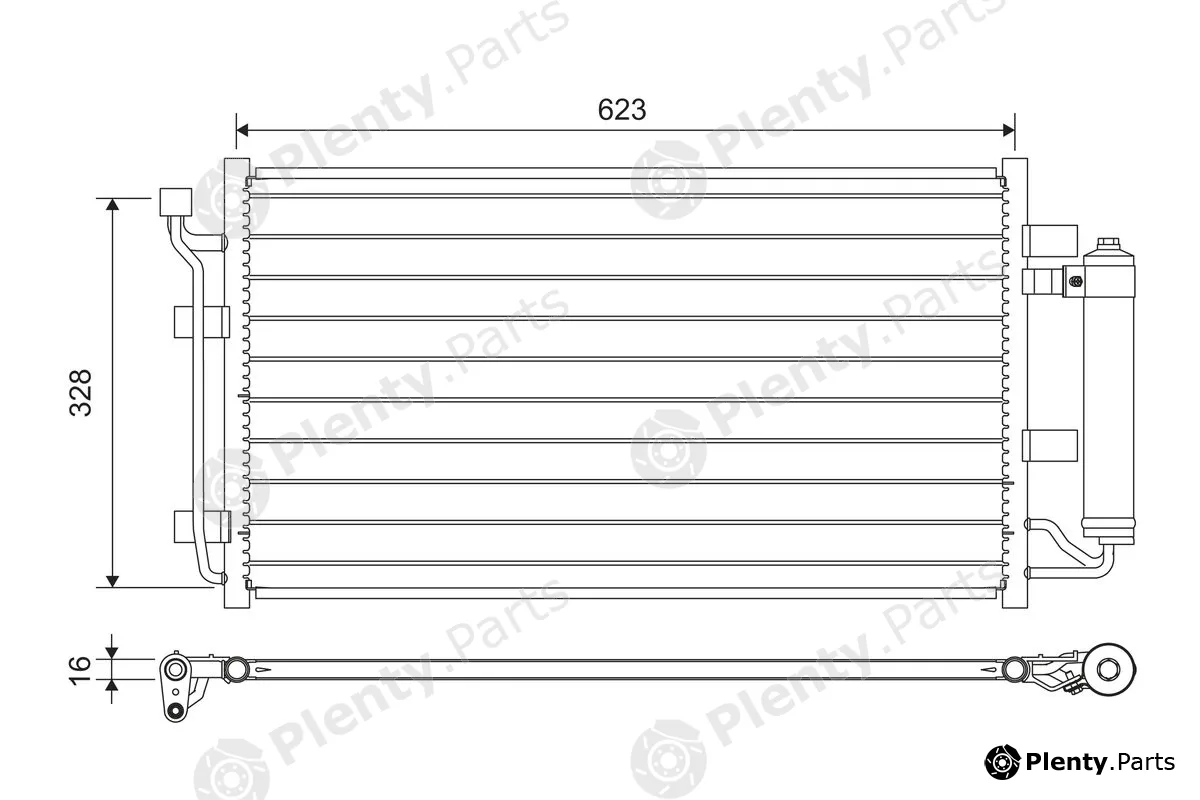 Valeo 822646 — Condenser, air conditioning