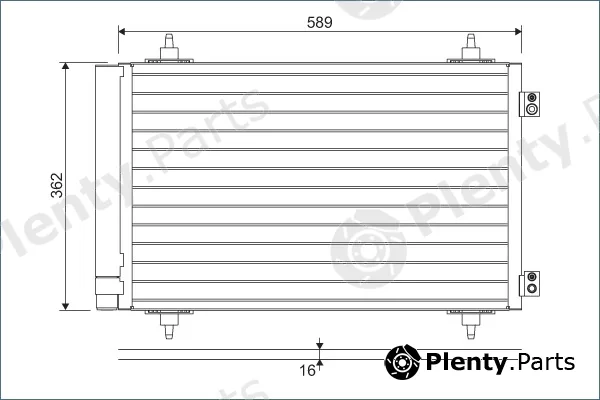 Valeo 814366 — Condenser, air conditioning