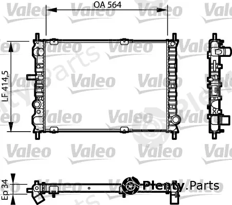 Valeo 732623 — Radiator, engine cooling