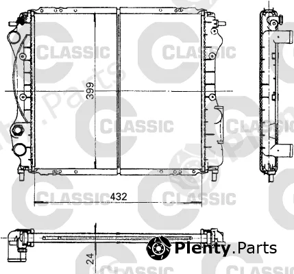 Valeo 230181 — Radiator, engine cooling VALEO CLASSIC
