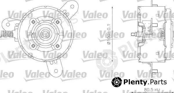 Valeo 698339 — Electric Motor, radiator fan