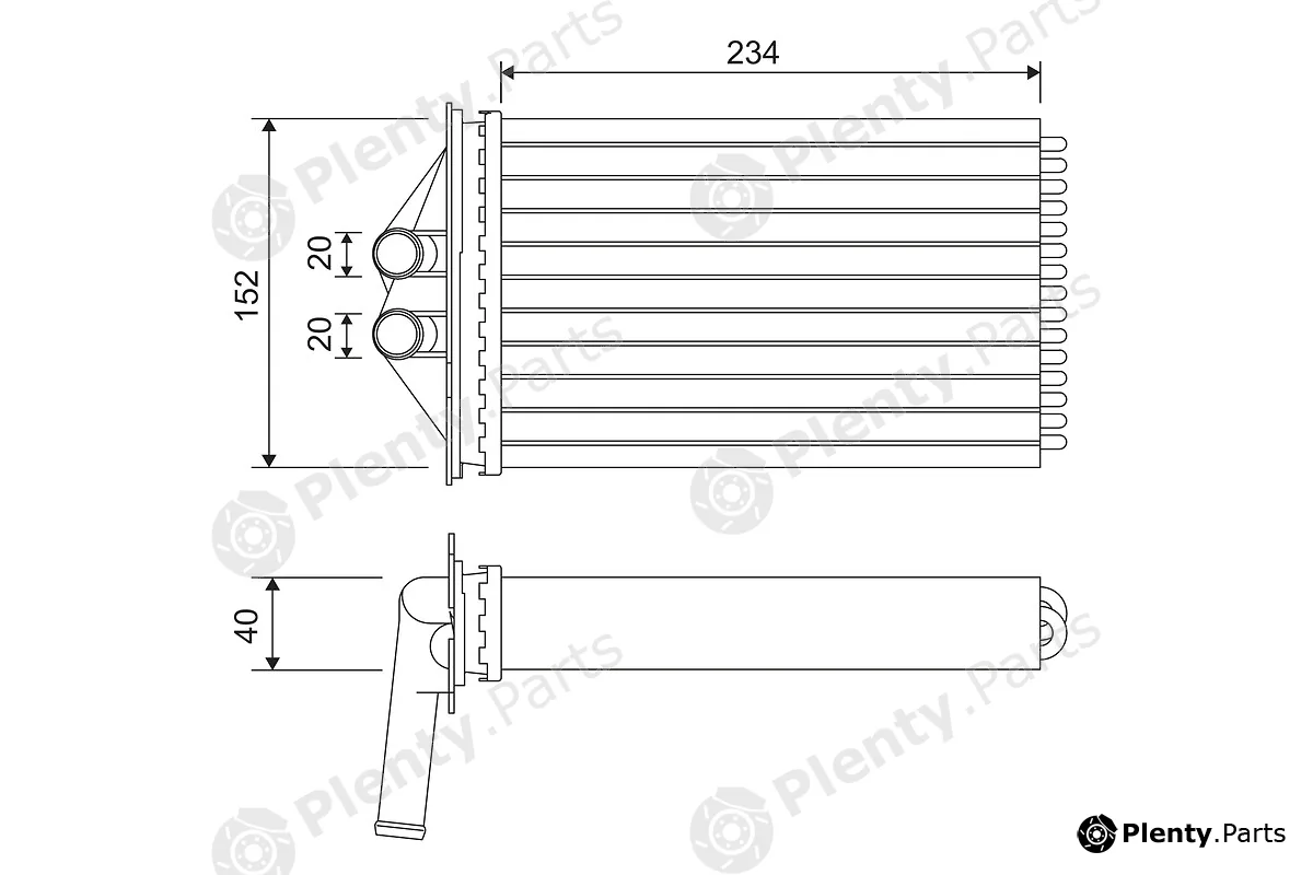 Valeo 715306 — Heat Exchanger, interior heating