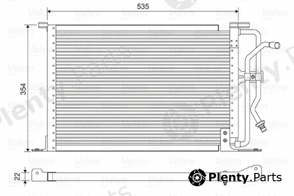 Valeo 822627 — Condenser, air conditioning