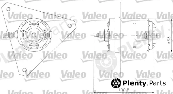 Valeo 698306 — Electric Motor, radiator fan