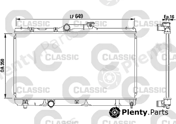 Valeo 231441 — Radiator, engine cooling VALEO CLASSIC