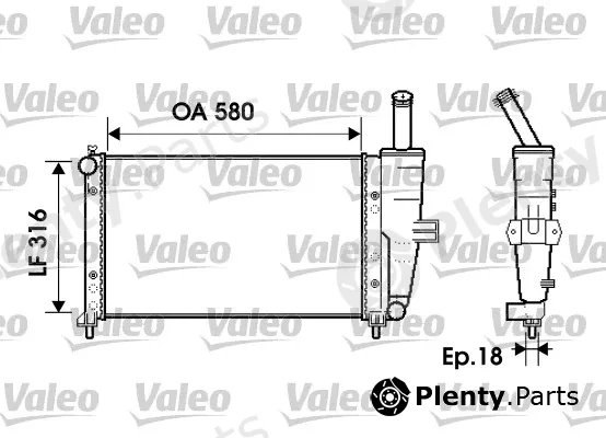 Valeo 734225 — Radiator, engine cooling