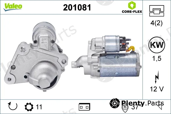 Valeo 201081 — Starter VALEO CORE-FLEX