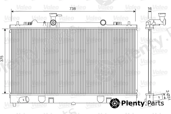Valeo 734410 — Radiator, engine cooling