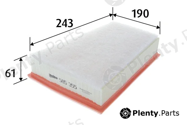 Valeo 585355 — Air Filter