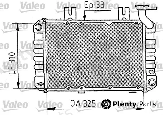 Valeo 730411 — Radiator, engine cooling