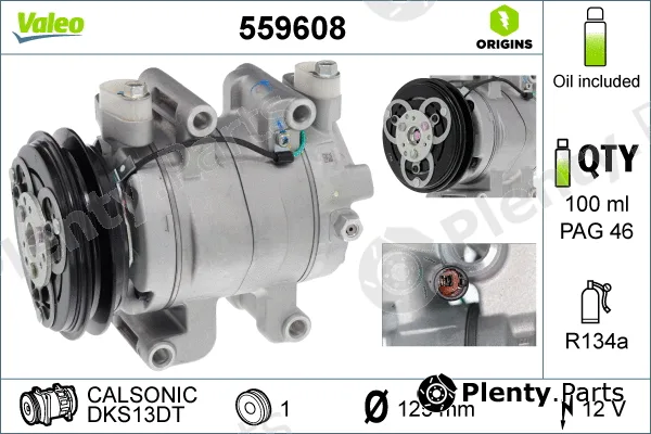 Valeo 559608 — Compressor, air conditioning VALEO ORIGINS NEW OE TECHNOLOGY