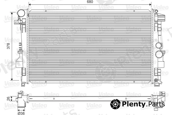 Valeo 734887 — Radiator, engine cooling