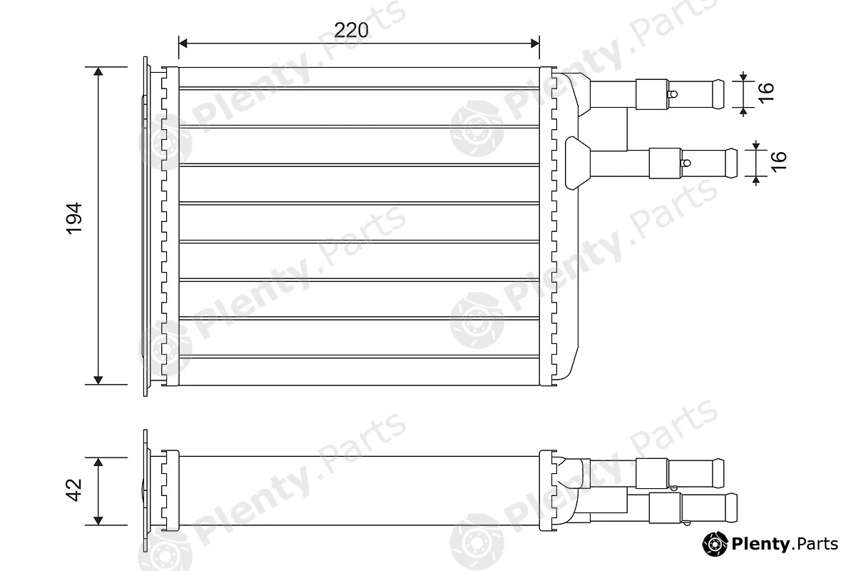 Valeo 812141 — Heat Exchanger, interior heating