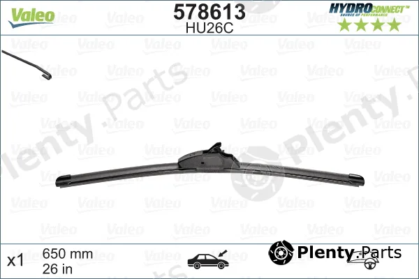 Valeo 578613 — Wiper Blade HYDROCONNECT UPGRADE