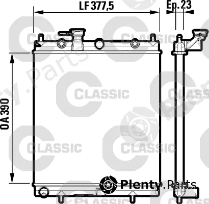 Valeo 232718 — Radiator, engine cooling VALEO CLASSIC